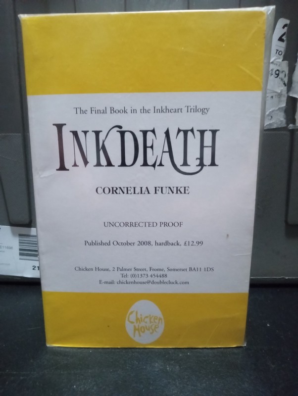 Cornelia Funke inkDeath uncorrected proof arc advance 1st Chicken House