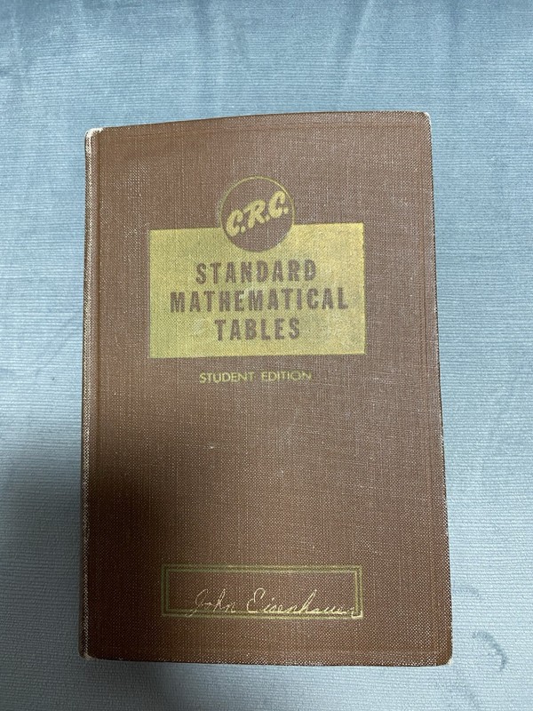 C.R.C. Standard Mathematical Tables The Chemical Rubber Co. 1964 13th Edition H…