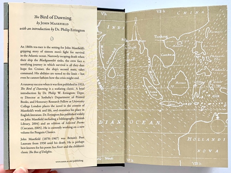 THE BIRD OF DAWNING by John Masefield (1933/2009) HC/DJ VG - Seafaring Adventure gallery