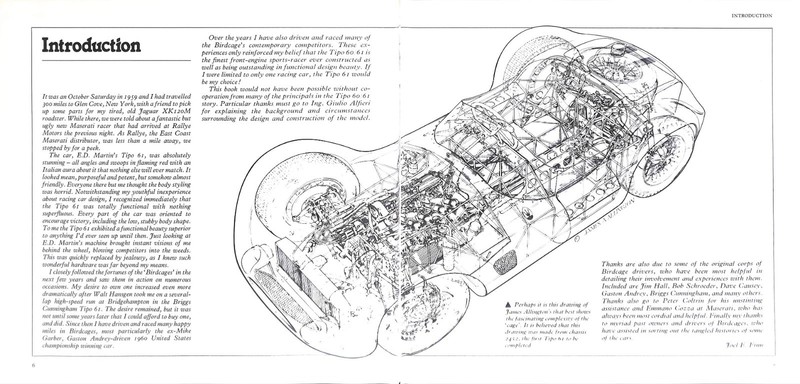 Joel E Finn Maserati Birdcage Tipo 60 & 61 Sports Racing Cars Osprey 1980 gallery