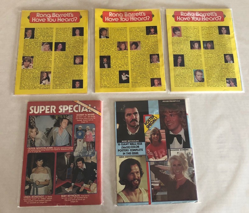 Rona Barrett's Hollywood Lot of 5 Magazines 1978-79 Elvis Robin Williams Andy G gallery