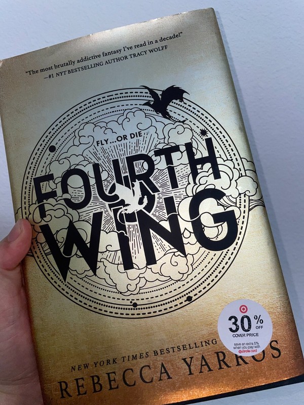 Fourth Wing by Rebecca Yarros – Paperback Book – Empyrean Series Gen Z Fantasy