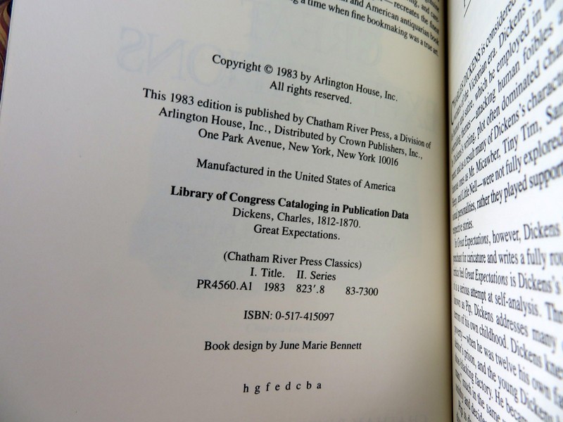 Great Expectations Dickens Chatham River Press 1983 Bonded Leather Classics Ed gallery