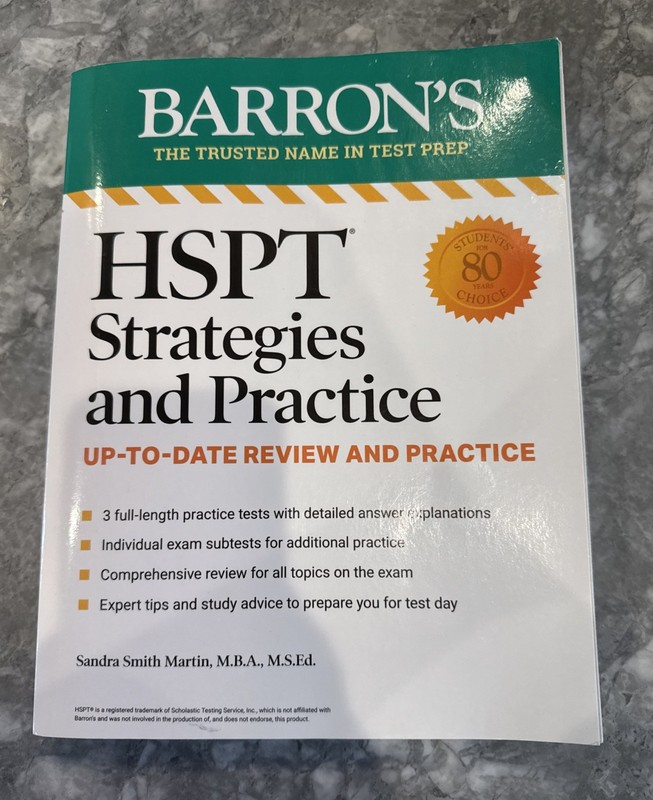 Barron’s Test Prep Ser.: HSPT Strategies and Practice, Second Edition: Prep Book
