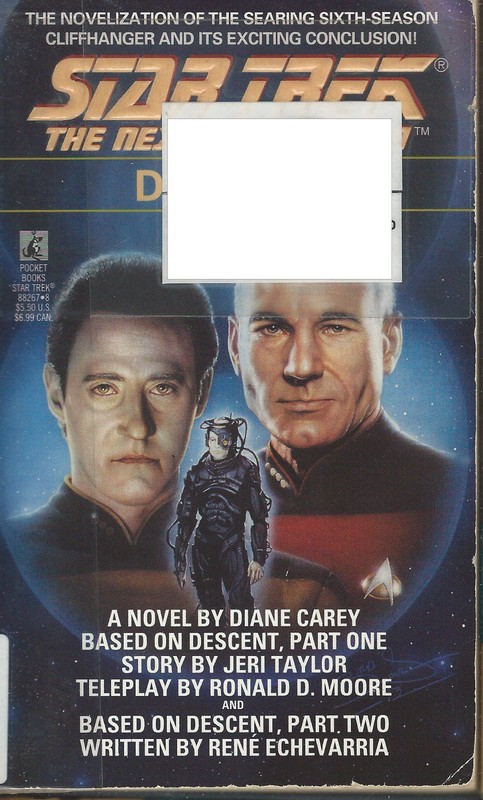 Descent by Diane L. Carey (1993, Paperback Book) Star Trek The Next Generation