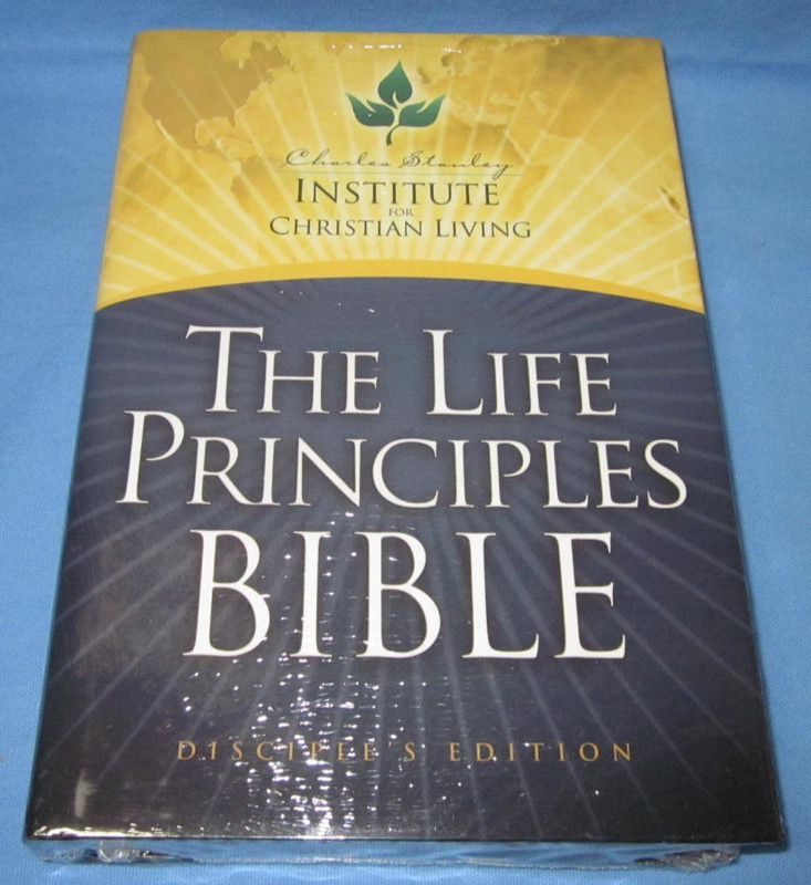 The Charles F Stanley Life Principles Bible, Disciples Edition .. New