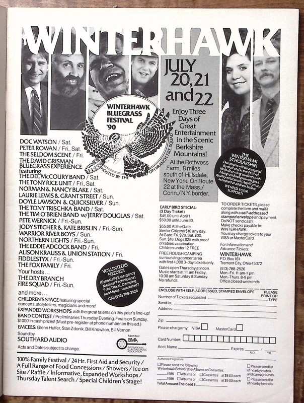 1990 BLUEGRASS UNLIMITED CHARLIE SIZEMORE JULY 25th ANNIVERSARY MORE B913 gallery