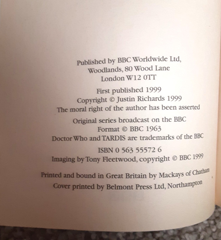 Doctor Who Demontage by Justin Richards (1999, Paperback) BBC UK Print gallery