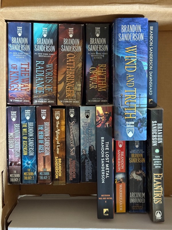 Brandon Sanderson Cosmere Collection – Full Stormlight & Mistborn, Plus More