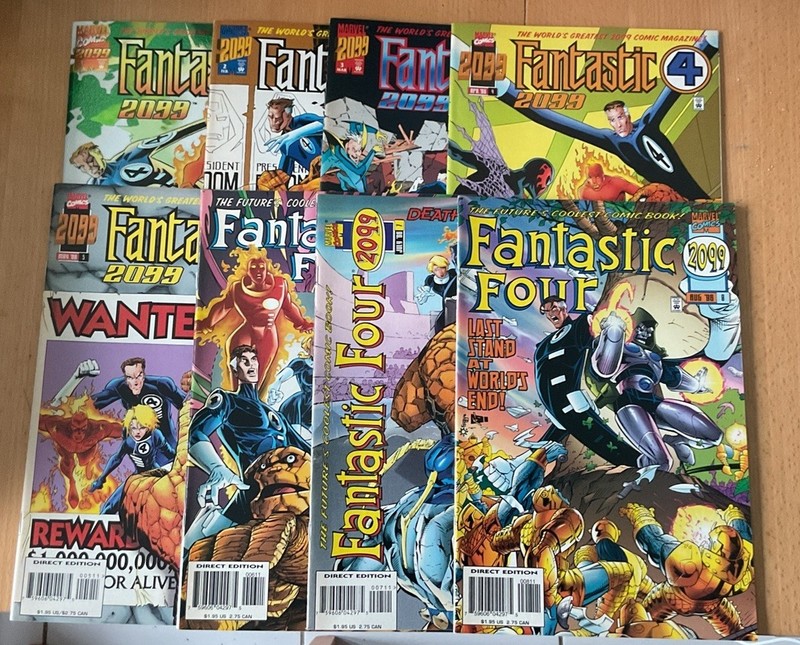 Marvel Comics Fantastic Four 2099 Vol 1 #1-8 Jan-Aug 1996 FULL Set NM/BB 💥