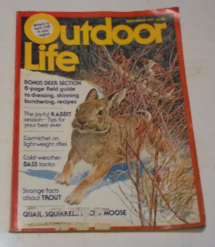Outdoor Life Magazine November 1977 Cover Artist Tom Beecham 210 Pages