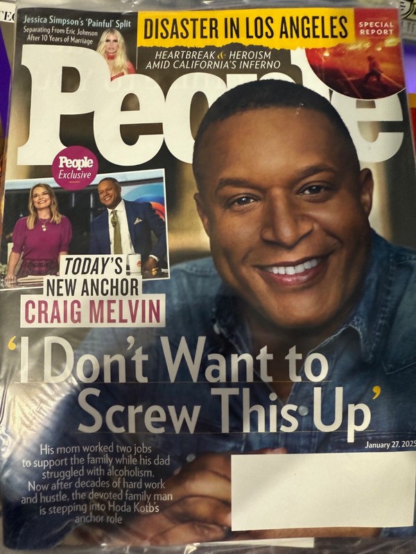 PEOPLE MAGAZINE 1/27/25 – Craig Melvin, Disaster in Los Angeles Jessica Simpson