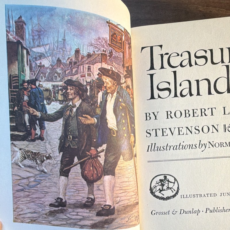 Treasure Island — Stevenson — Illus. Norman Price HC (1947) Grosset Dunlap gallery