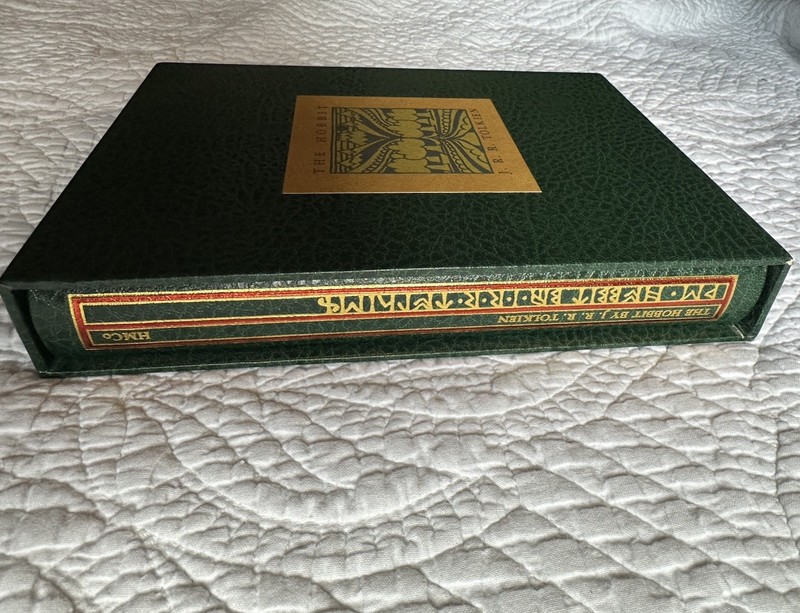 THE HOBBIT J.R.R. Tolkien Illustrated Hardcover Book w/ Slipcase gallery