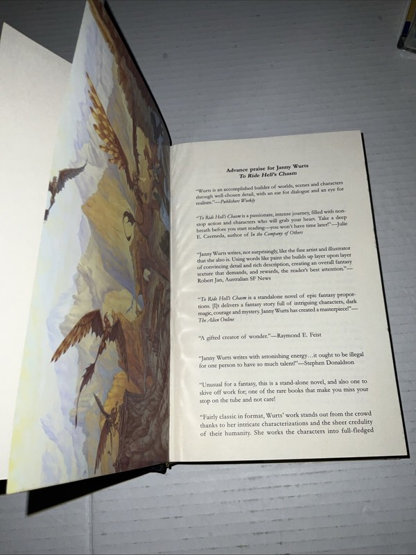 TO RIDE HELL'S CHASM By Janny Wurts - Hardcover *Excellent Condition* gallery