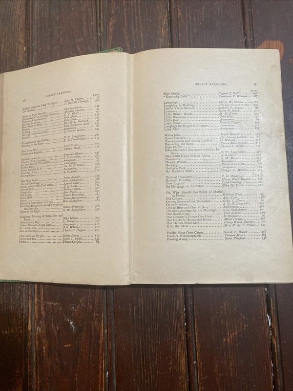 Favorite Speaker Recitations Select Readings for Public Private Entertainment gallery