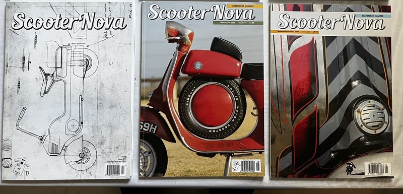 📖 2020 Lot – Scooter Nova Magazine, Issues #17, #18, #21 – EUC 🛵 🛵 🛵