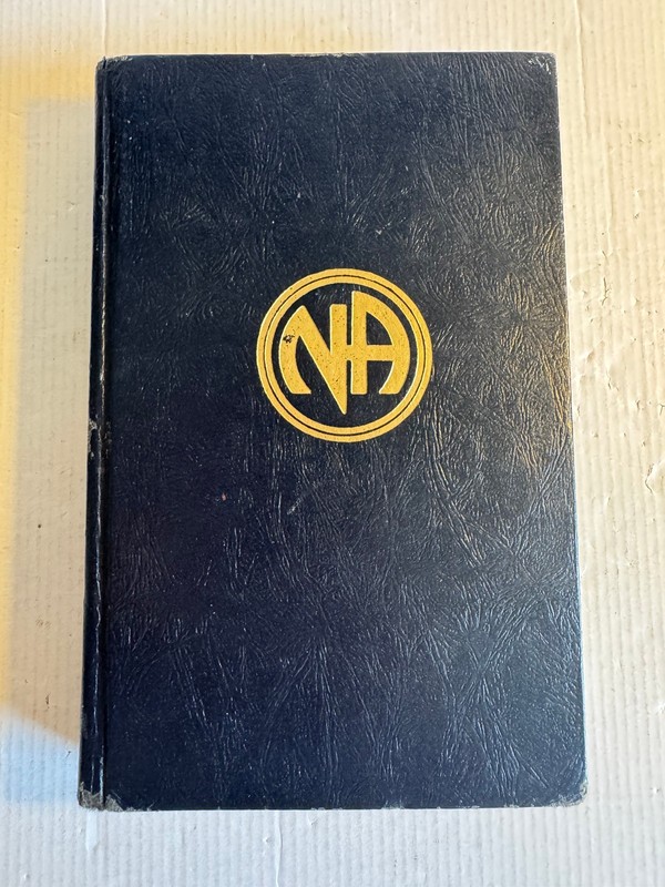 Narcotics Anonymous 3rd Edition Revised 1st Printing 1986 Leather Bound Vintage