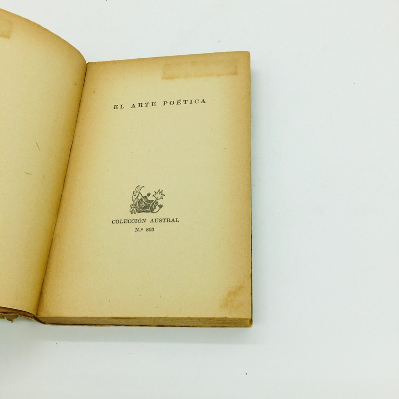 EL ARTE POÉTICA ARISTÓTELES TERCERA EDICIÓN 1964 Filosofía Clásico Colección gallery