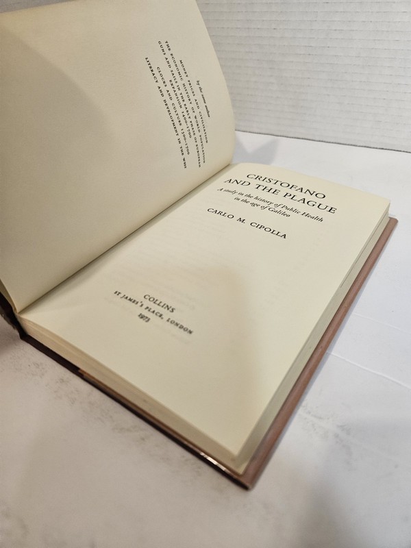 Cristofano & the Plague: A Study in History Public Health, Carlo M. Cipolla~MINT gallery