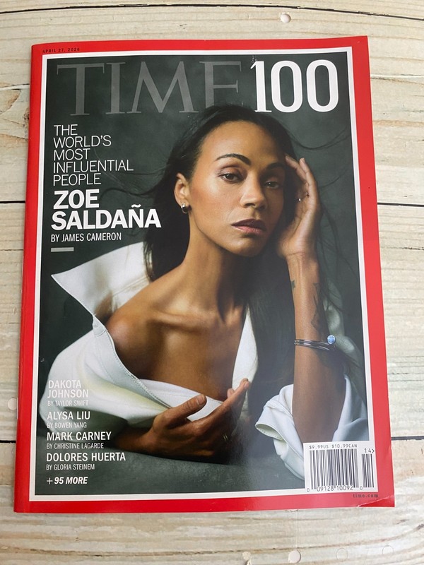Time May 11 / 2026 Magazine the World’s Most Influential People 100 Zoe Saldana
