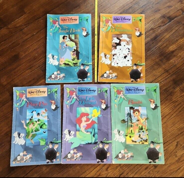 5 huge Walt Disney treasure chest books all 5 included. These are 18 inches!