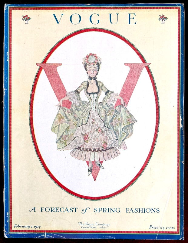 Vogue Magazine ~ February 1, 1917 ~ Frank X. Leyendecker Paquin Chanel Lanvin