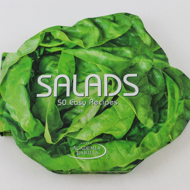 Salads: 50 Easy Recipes Hardcover Book by White Star Publishers – Good Condition