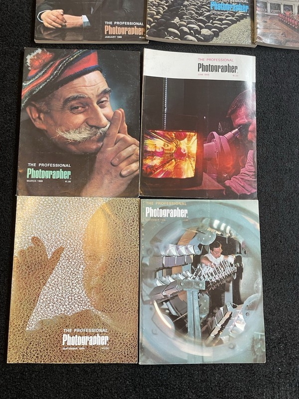 11 Professional Photographer Magazines 1967-69 Large Lot Ads/Art History K3 gallery