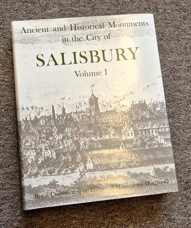 Salisbury Royal Commission Historical Monuments Volume 1 HMSO Wiltshire Book