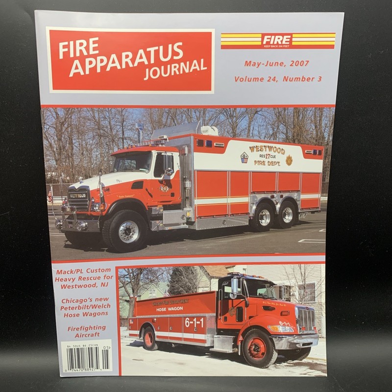 Fire Apparatus Journal May June 2007 Vol 24 Number 3 Firefighting AIrcraft