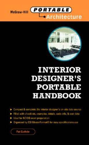 Interior Designers Portable Handbook – Paperback By Guthrie, Pat – VERY GOOD