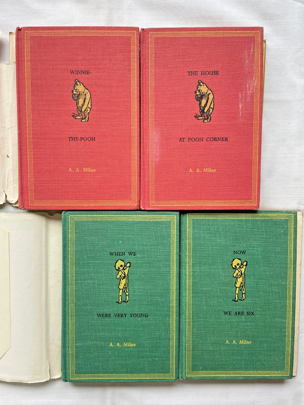 Winnie the Pooh Books by A.A. Milne, Lot of 4 (Dutton 1961) E. H. Shepard, HCDJ gallery