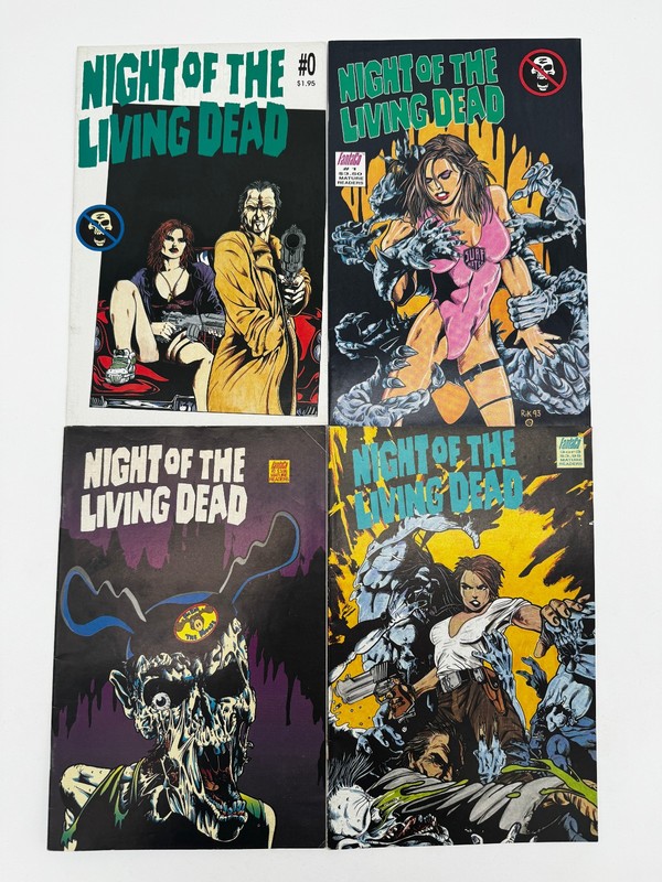 Night of the Living Dead #0 #1 #2 #3 Fantaco Comics 1994 Indie Horror Full Set