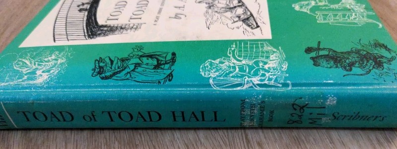 Vintage Toad of Toad Hall 1957 A A Milne a play by Kenneth Grahames Book gallery