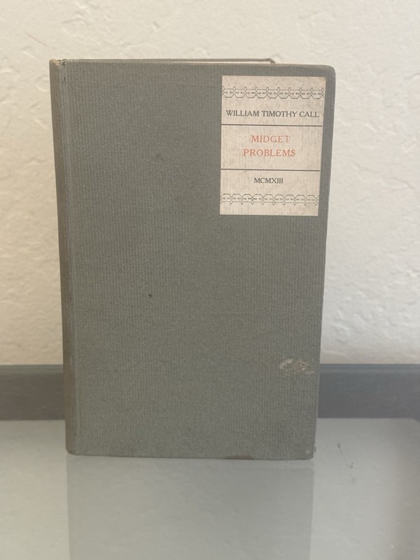 Midget Problems ~2 vs. 2 Pieces In Checkers~ by William T. Call 1913 HC/1st Ed