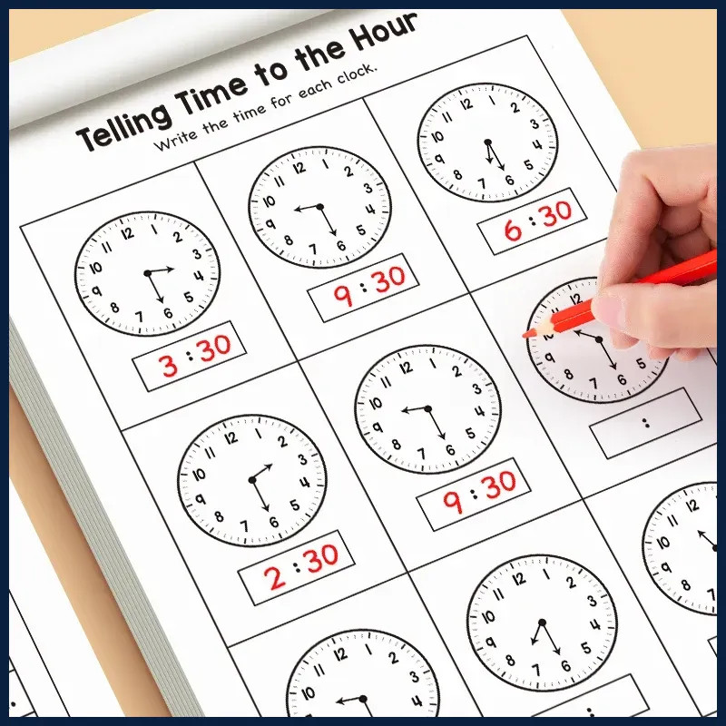 Children’s Time Concept Practice Workbook, Suitable for Home School and.