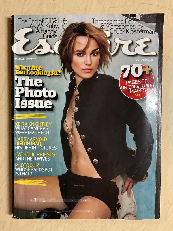 october 2005 ESQUIRE Keira Knightley sexy cover Photo issue + Kelli Garner
