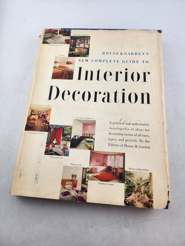 House and Gardens Complete Guide to Interior Decoration 5th ed 1953 HC/DJ