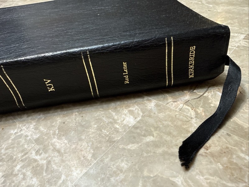 Thompson Chain Reference Bible KJV 5th Fifth Improved Genuine Black Leather 1988 gallery