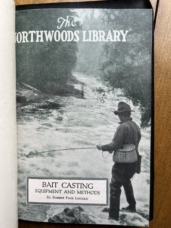 1930 Antique FISHING Ephemera THE NORTHWOODS LIBRARY Lincoln TROUT FLY FISHING gallery
