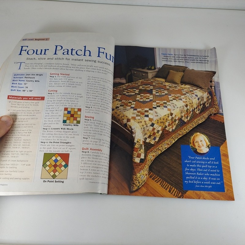 Quilt Magazine Apr/May 2006 #63 Dots & Dashes, 15 Quick Projects Made Easy gallery