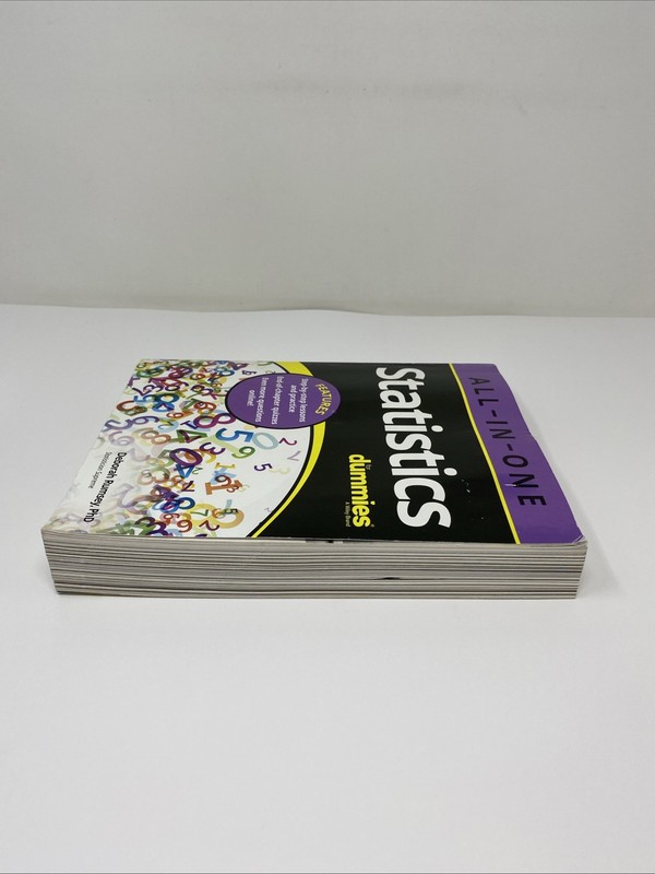 Statistics All-In-One for Dummies by Deborah J. Rumsey (2022, Trade Paperback) gallery