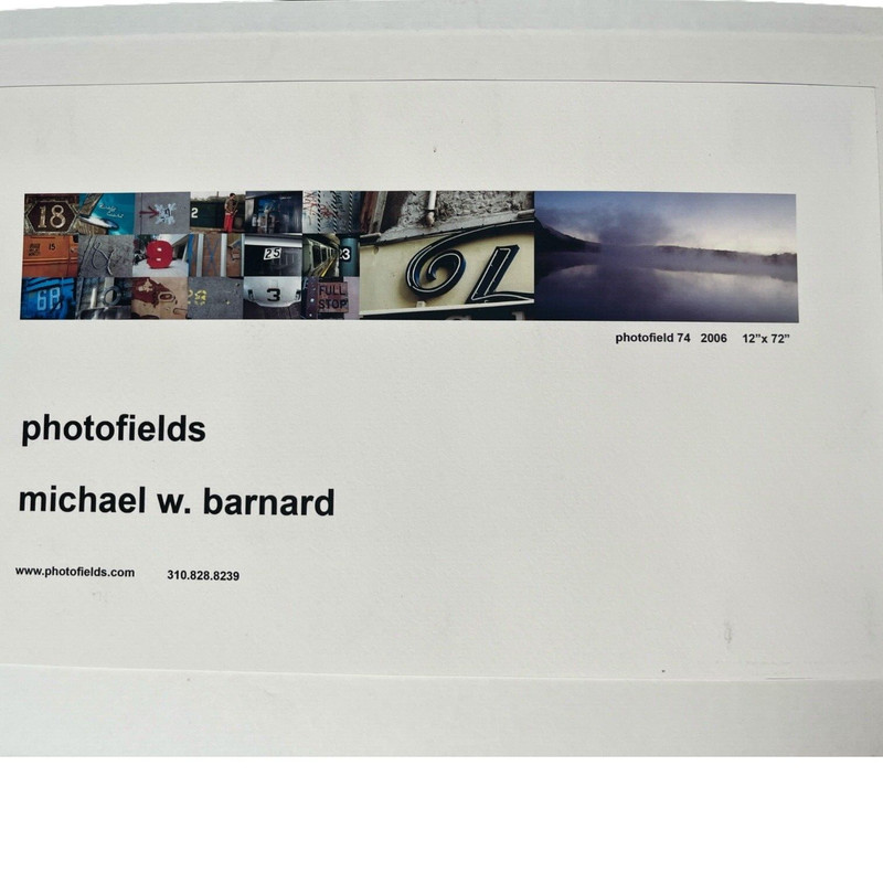 Photofields by Michael W. Barnard 2006 Art Photography Photos Laid in Book 15" gallery