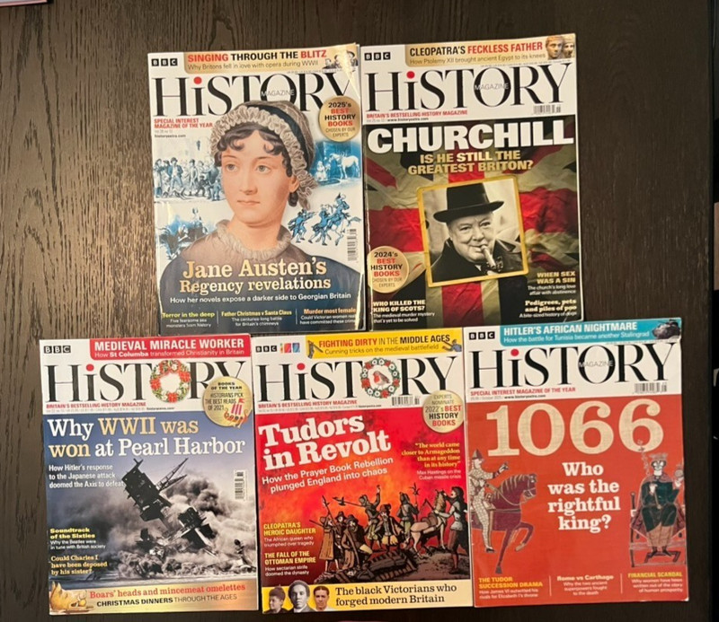 Lot of 5 BBC HISTORY Magazine Christmas Vol 13 Specials 1066 Jane Austen 2021-20