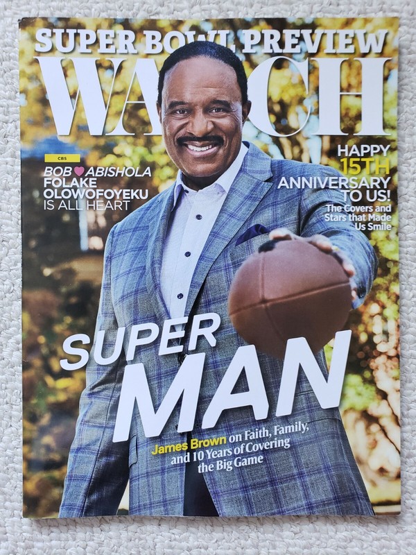 CBS Watch Magazine January / February 2021 James Brown Super Bowl Preview