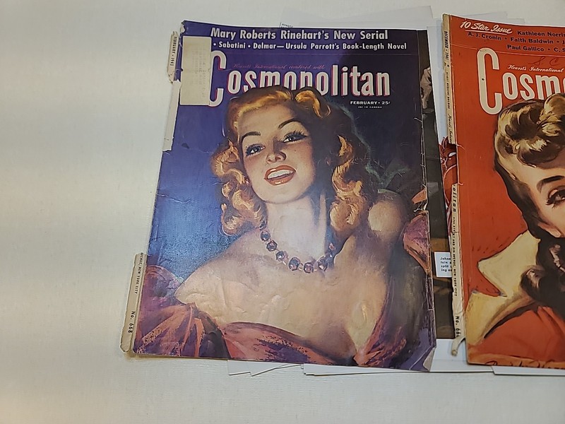 Original 1941 & 1942 Cosmopolitan Magazine Cover Pages December & February - Lot gallery