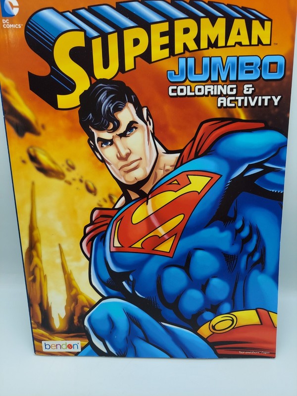 2012 New Unused Bendon Superman Jumbo Coloring & Activity Book
