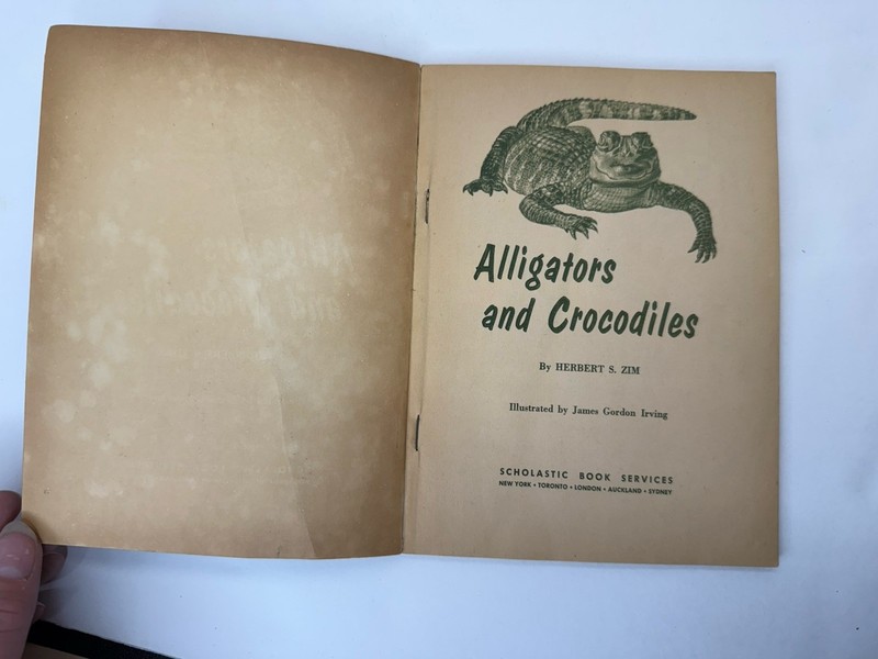 Alligators And Crocodiles by Herbert S. Zim, 1970, Small Vintage Paperback gallery