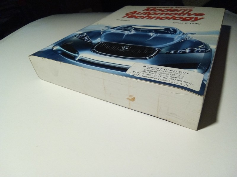 MODERN AUTOMOTIVE TECHNOLOGY INSTRUCTOR'S MANUAL By James E. Duffy 7th Ed PB gallery